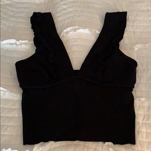 Zara Ruffled crop top